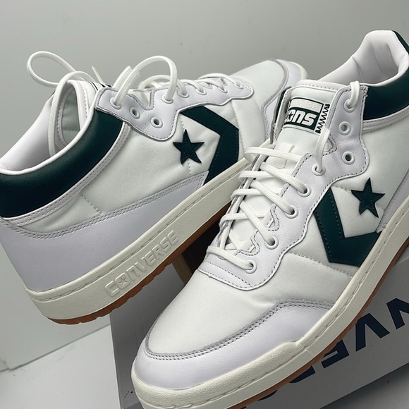 Converse Men’s Sneakers 166247C
FASTBREAK PRO MID WHITE/DEEP EMERALD/GUM - Picture 10 of 16